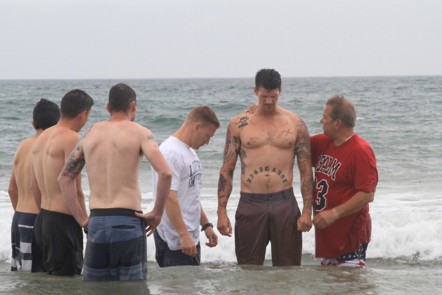 Baptism of 6'5" Navy SEAL