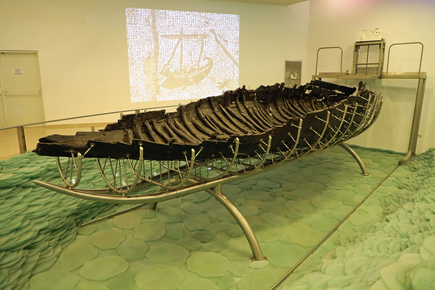 Yigal Allon Galilee Boat Museum in Kibbutz Ginosar which housed the Ancient Galilee Boat